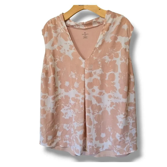 Worthington JCPenney Women's Plus Size pink sleeveless careerwear Blouse - 1x - Picture 4 of 7